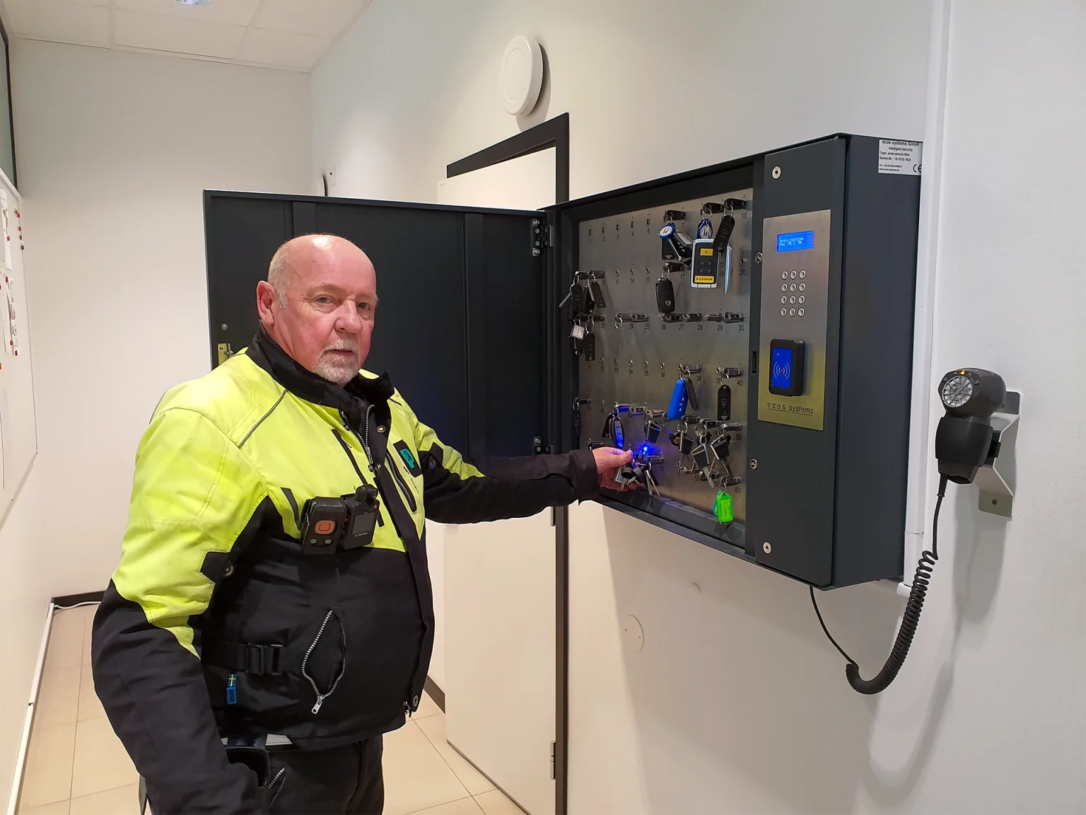 Elektroniskt nyckelskåp med alkotest hos Parkering Malmö